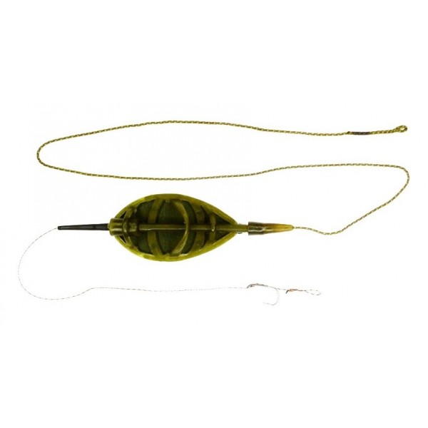 Годівниця для лову риби, Start Fishing, флет Feeder PRO, швидкознімний повідець, 1 гачок, вага 50г